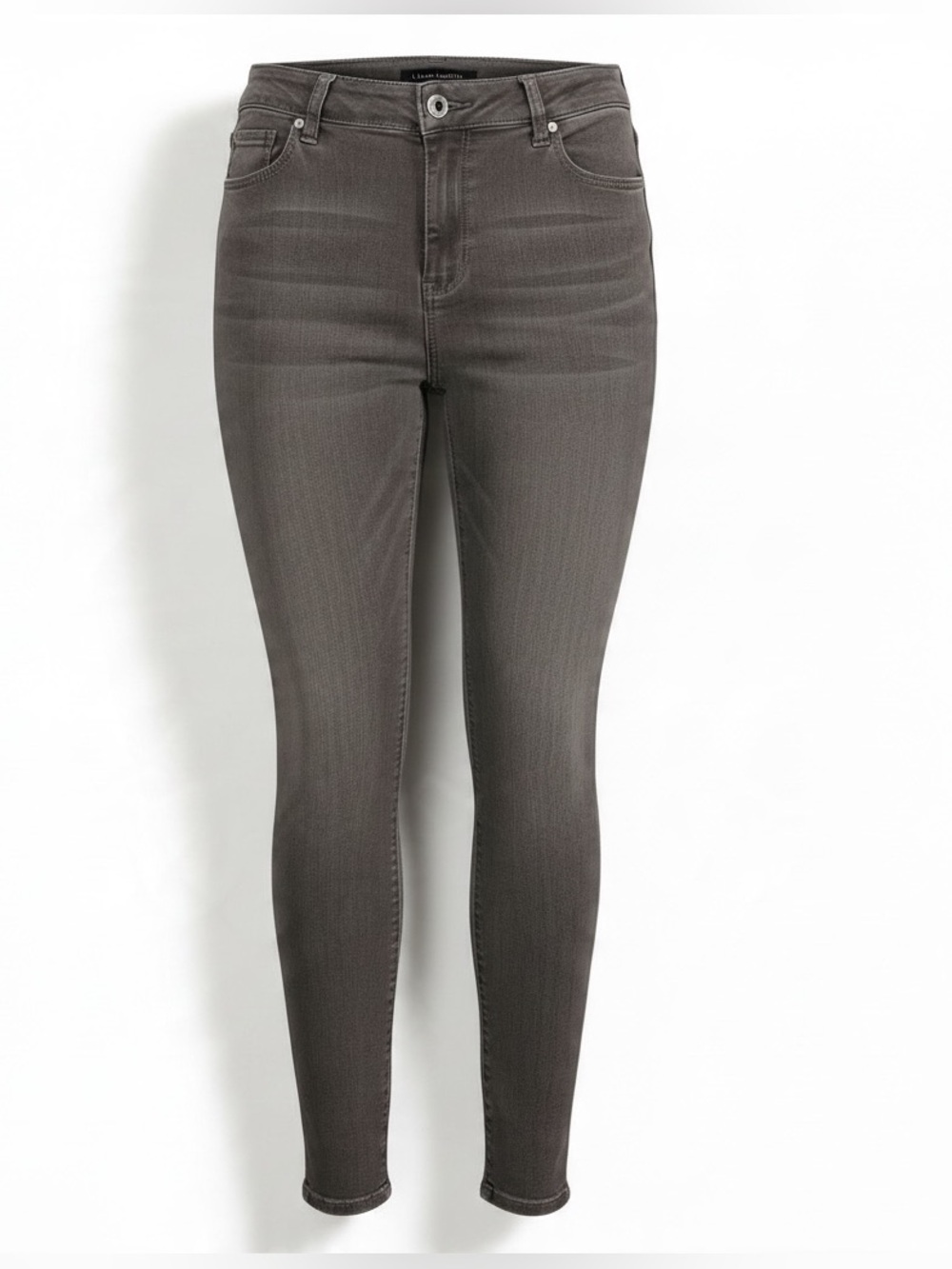 Liverpool Jeans Company Women's Skinny Jeans in Charcoal stretch whiskered